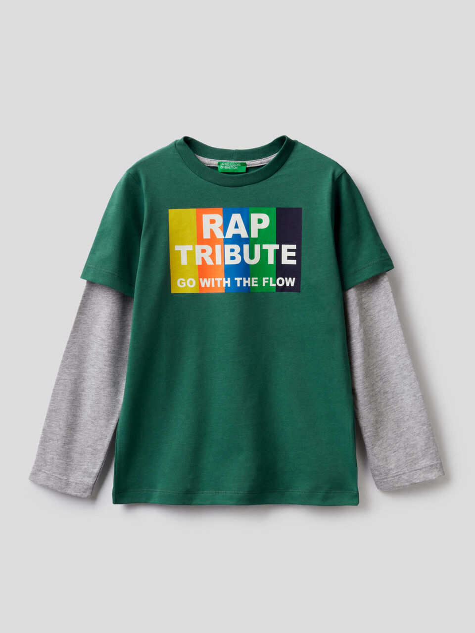 T-shirt avec deux manches image number 1