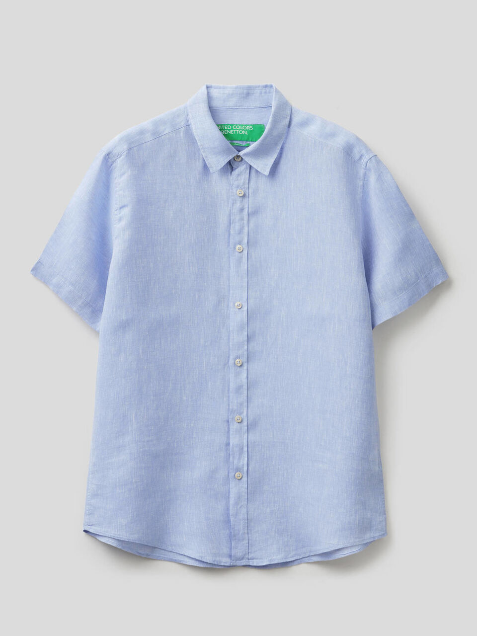 Chemise à manches courtes 100% lin image number 1