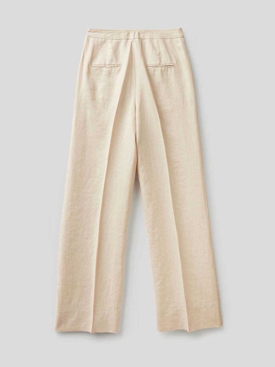 Pantalon palazzo 100% lin image number 2