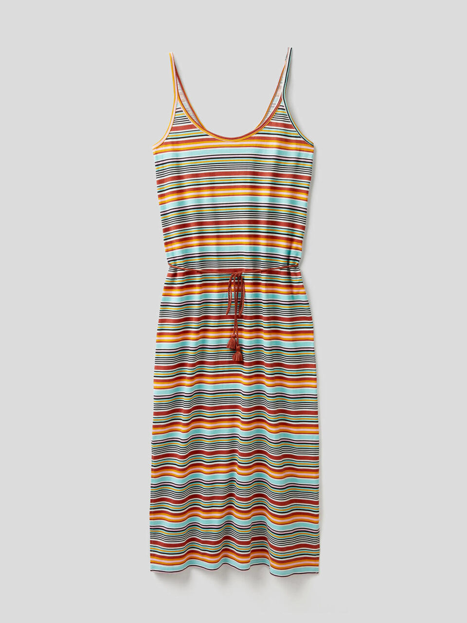 Robe à rayures avec bretelles image number 1