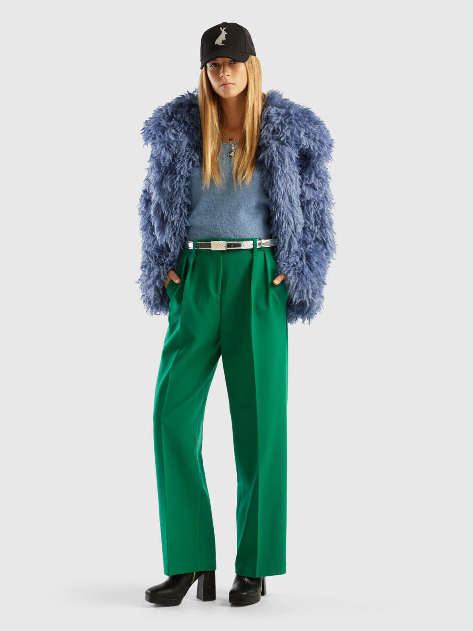 Pantalon benetton online femme