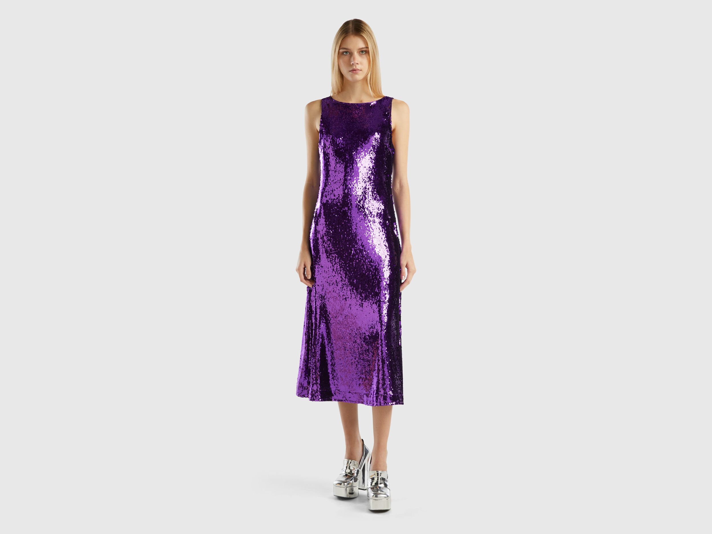 Robe longue benetton best sale