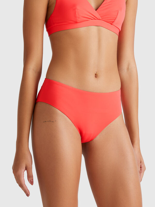 Slip de bain haut côté en ECONYL® Femme