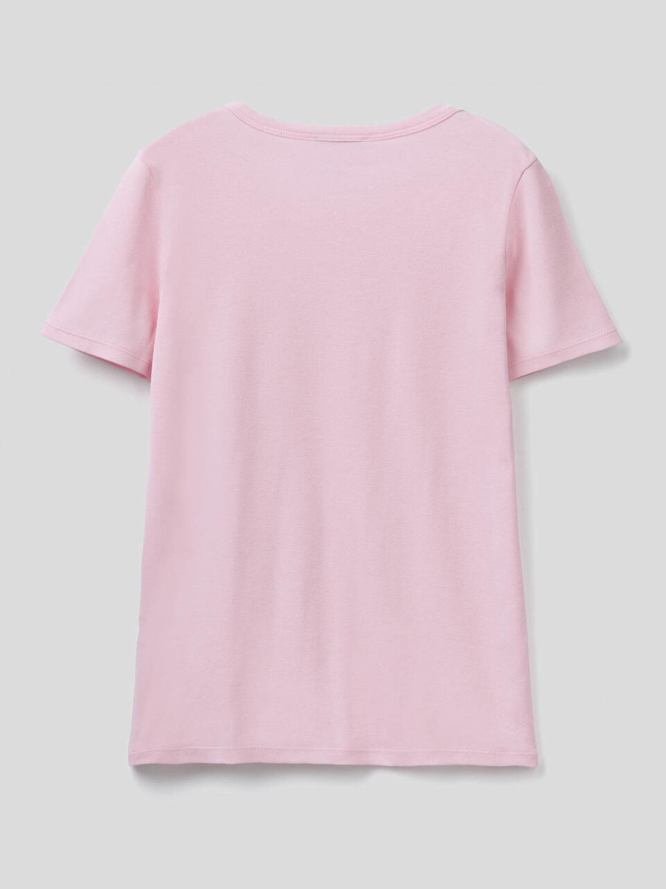 T-shirt 100% coton avec logo imprimé pailleté image number 2