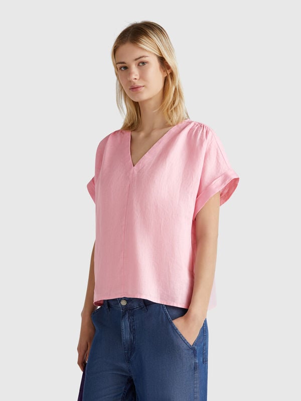 Chemisier pur lin Femme