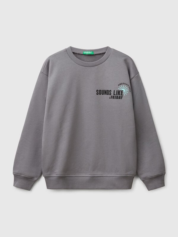 Sweat-shirt 100% coton avec imprimé Garçon