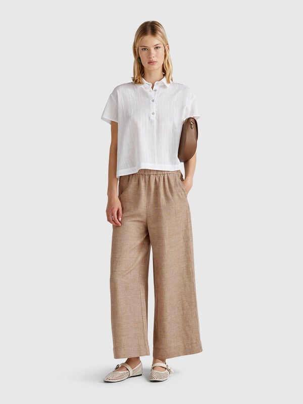 Pantalon large Femme