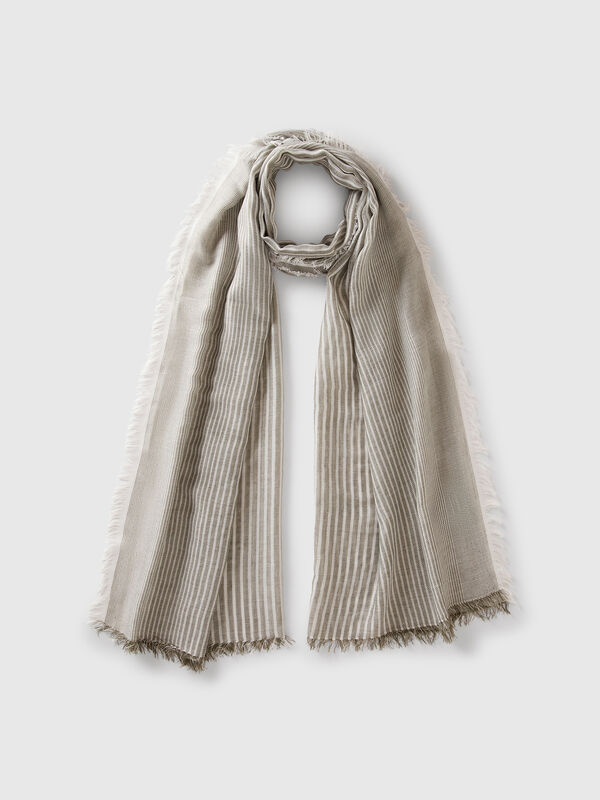 Écharpe légère à rayures Homme