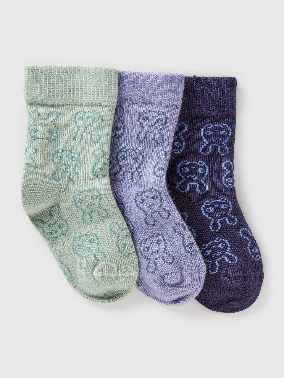 KNITTED SOCKS 3 PAIR Naissancede image number 1