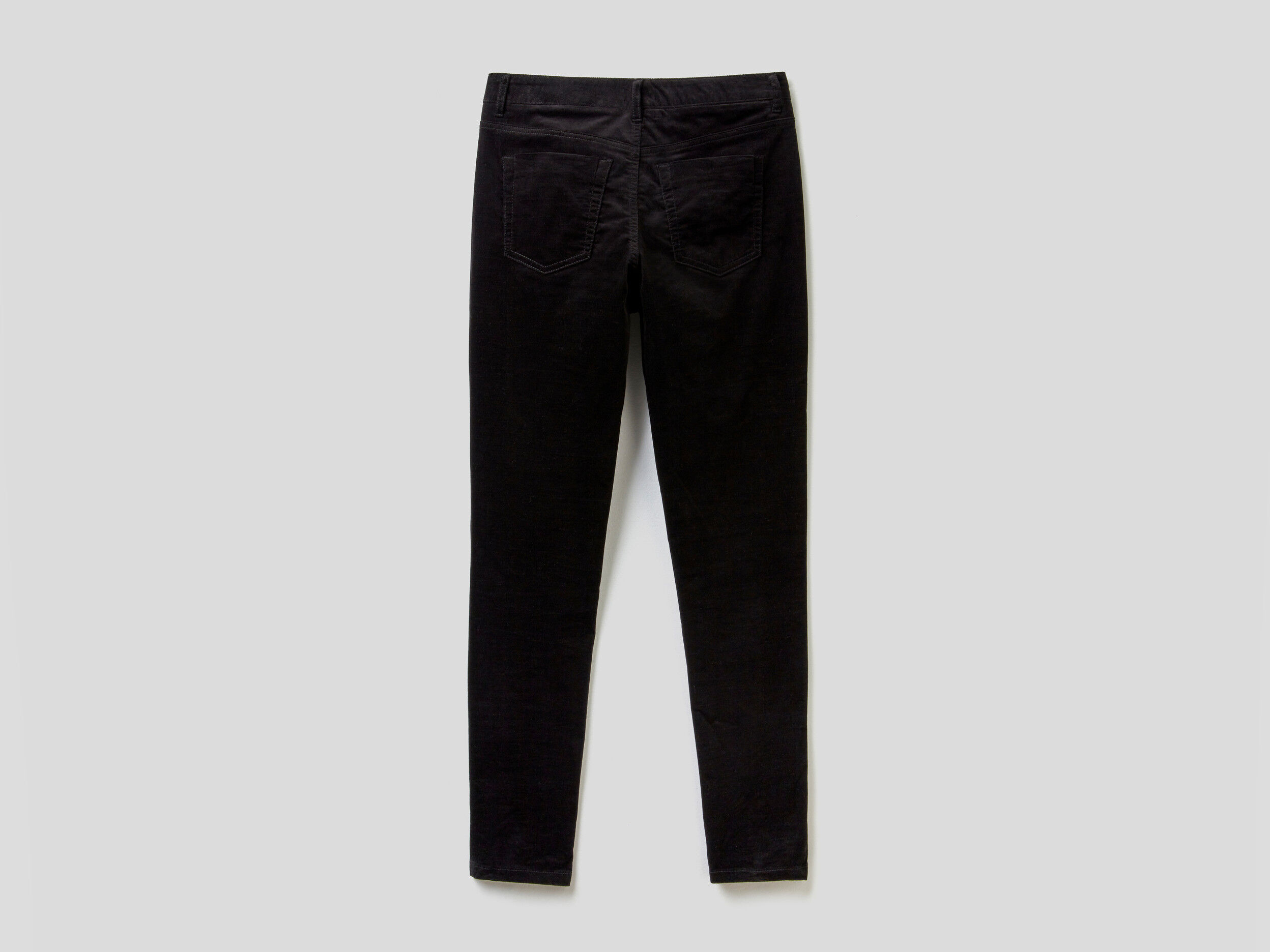 Pantalon velours sales femme noir