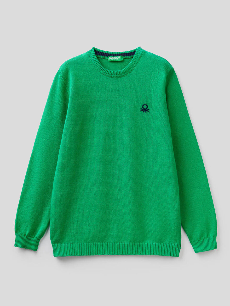 Pull en pur coton avec logo image number 1