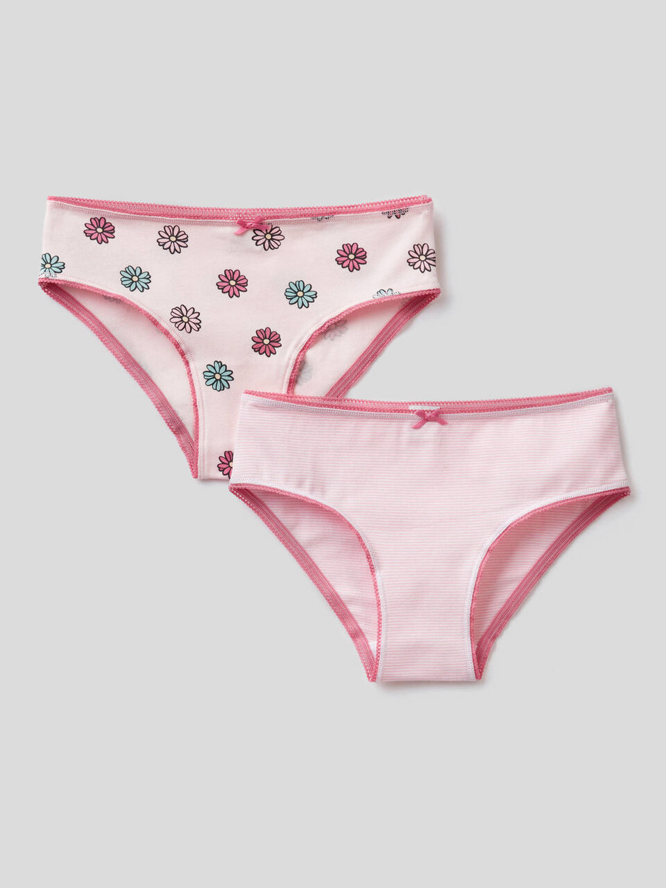 Deux slips classiques en coton stretch image number 1