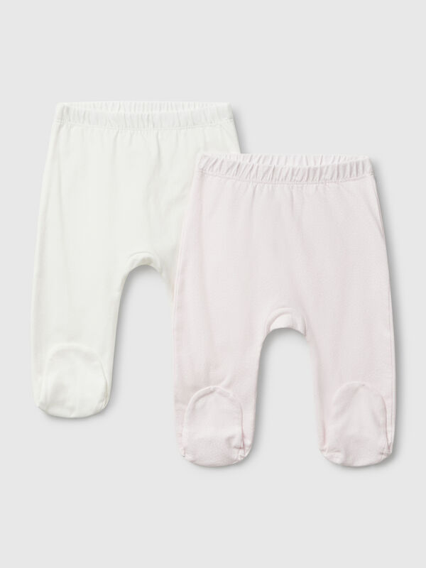 Deux pantalons en coton Naissancede