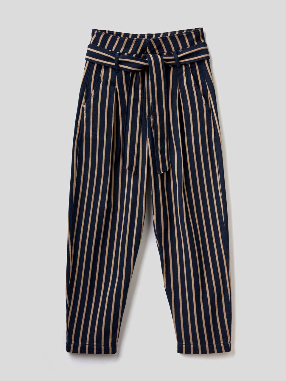 Pantalon à taille haute en 100% coton image number 1