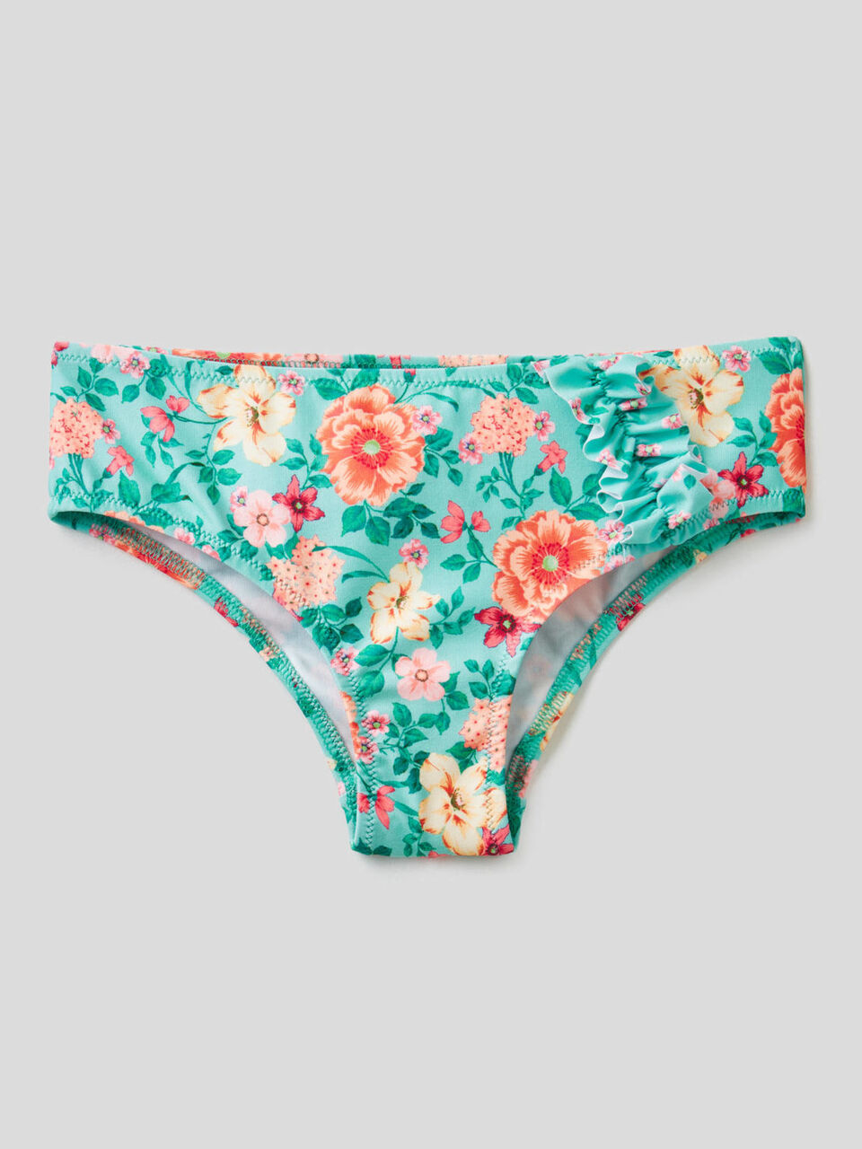 Slip de bain à motif à fleurs image number 1