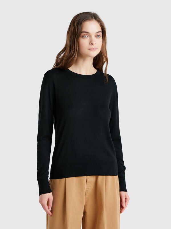 Chemise à manches longues en soie mélangée Femme