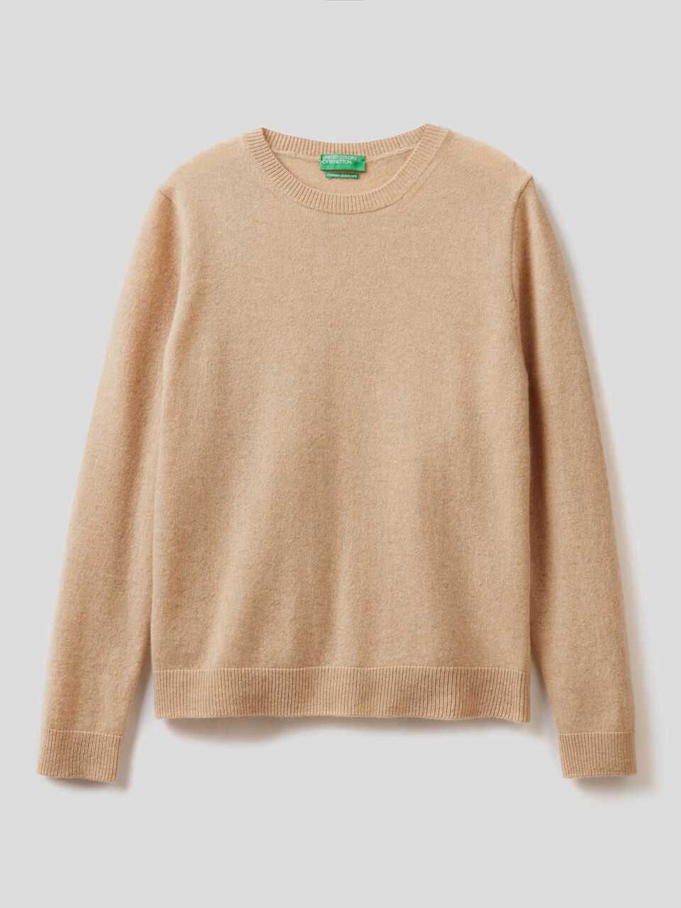 Pull col rond en pur cachemire image number 1
