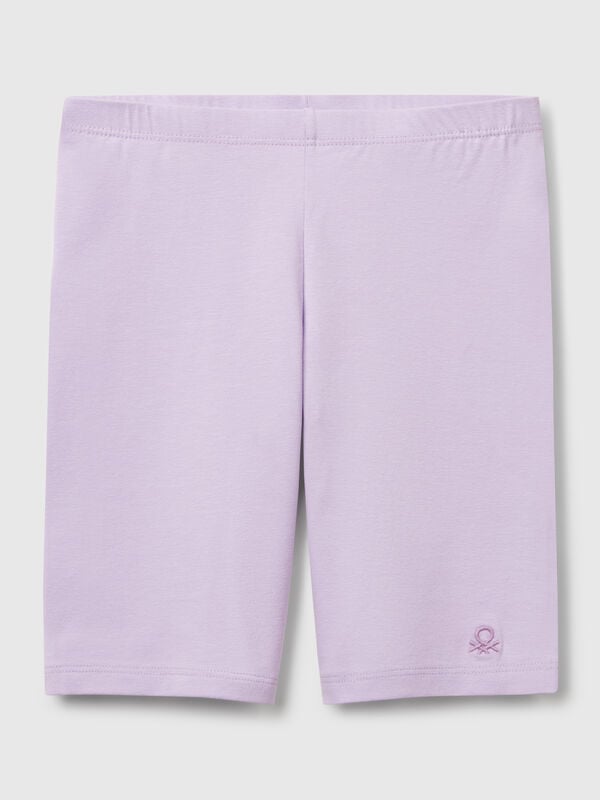 Legging court en coton stretch Filles