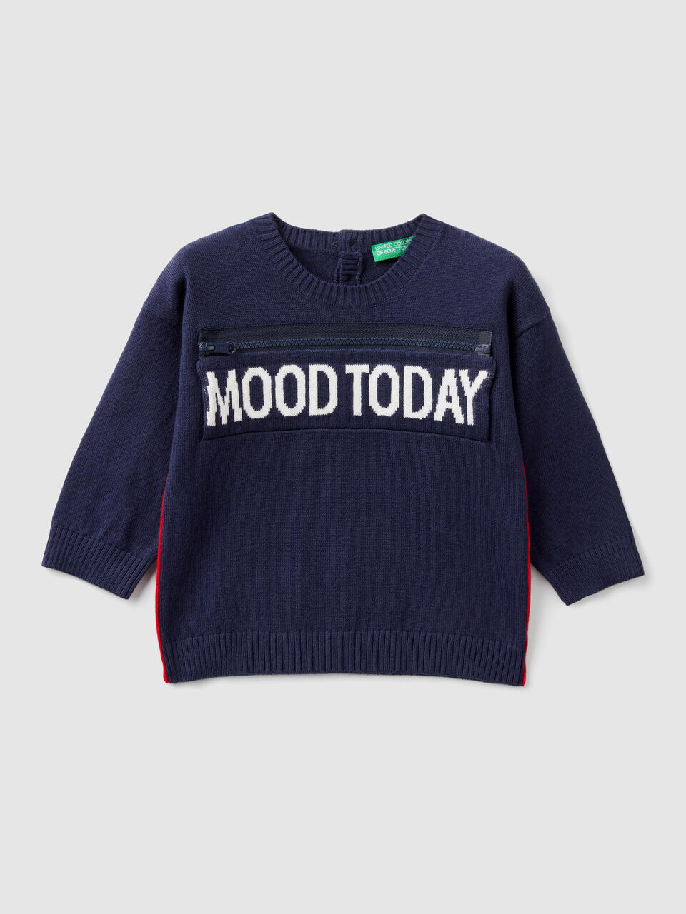 Pull avec inscription et zip image number 1