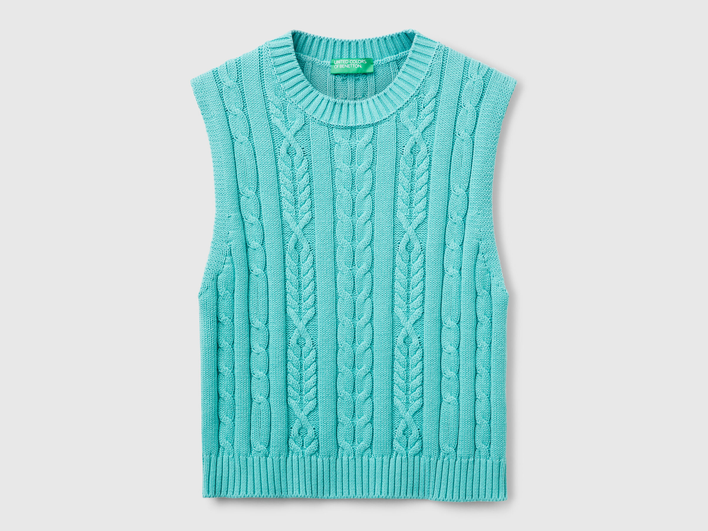 SLEEVELESS SWEATER Femme image number 3