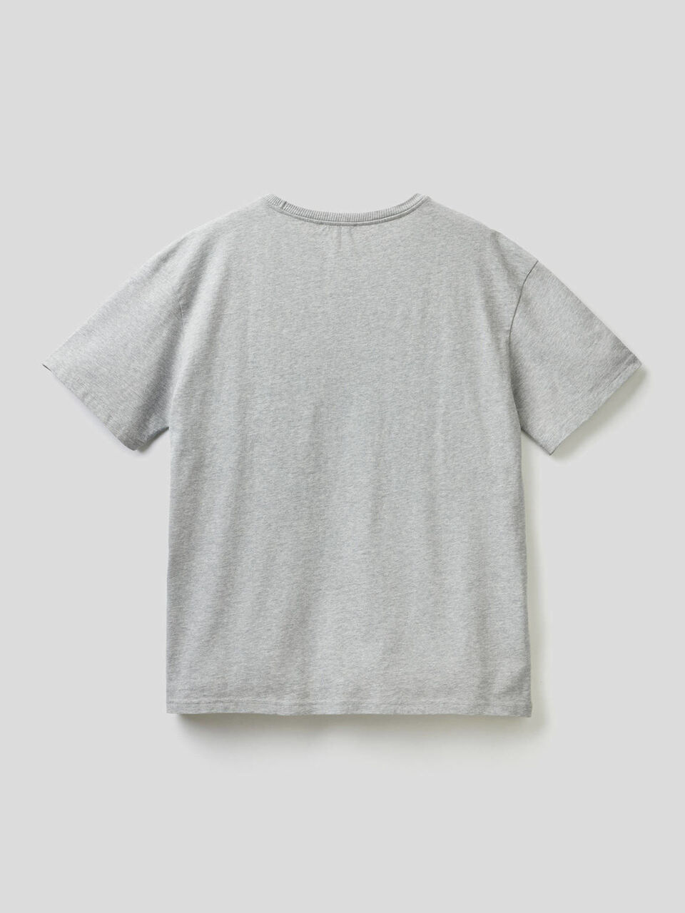 T-shirt 100% coton avec bande de couleur contrastée image number 2