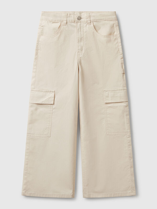 Pantalon cargo coupe large Filles