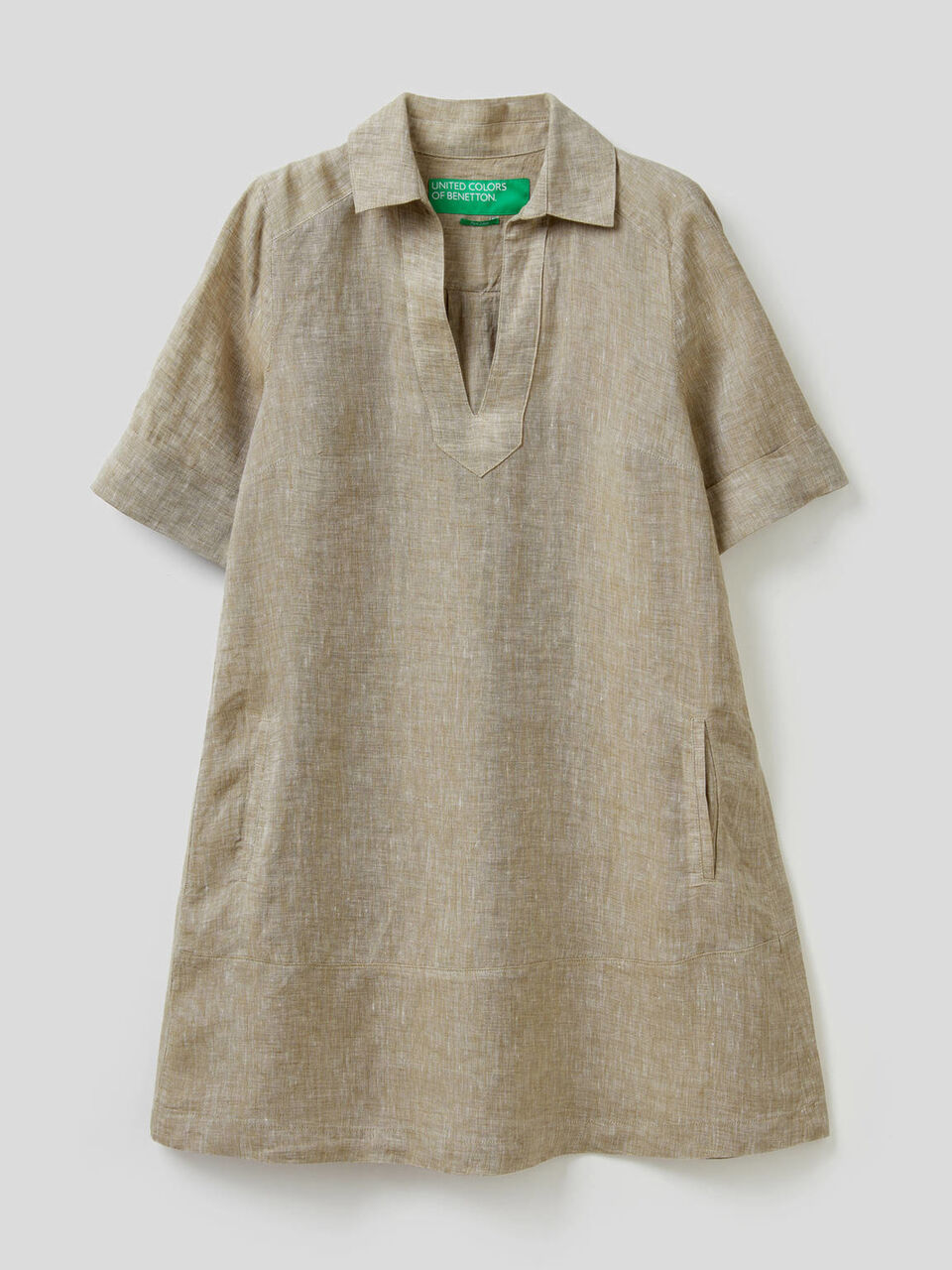Robe courte 100% lin image number 1