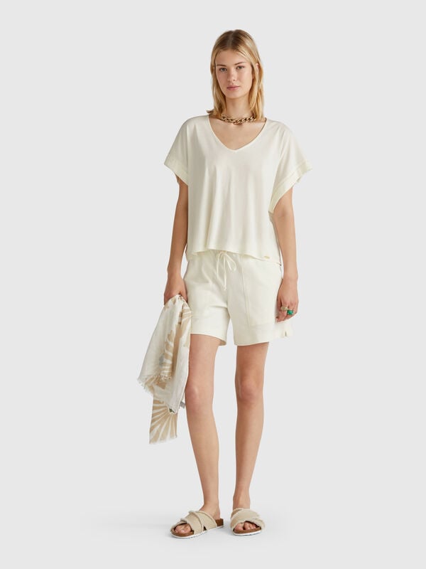 Short avec cordon de serrage Femme