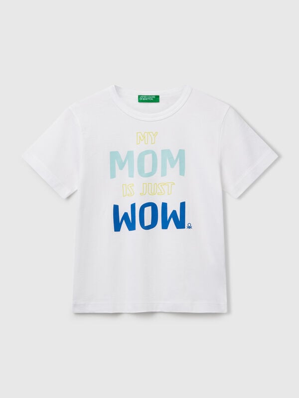 T-shirt en coton bio avec imprimé Garçon