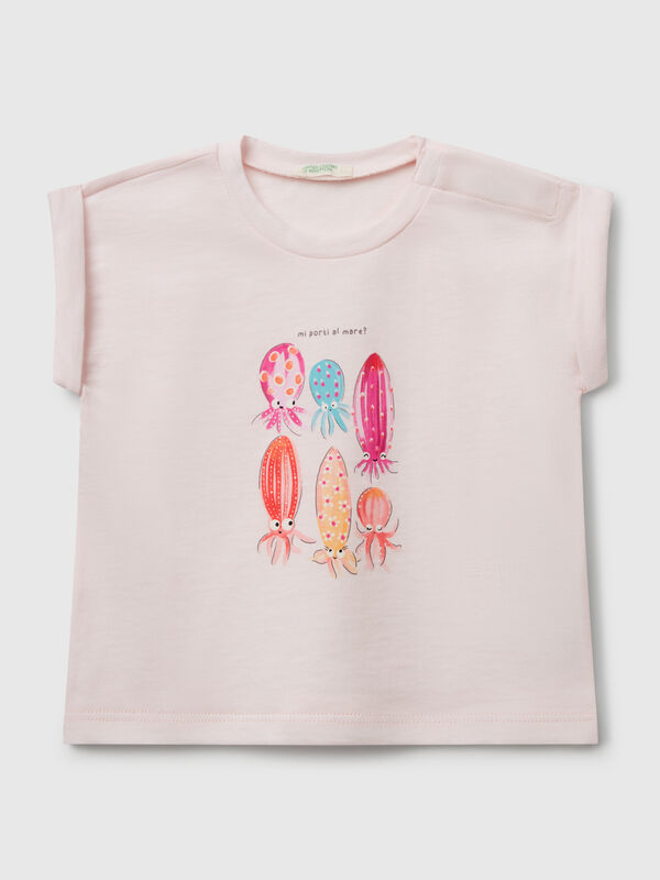 T-shirt à manches courtes avec imprimé Naissancede