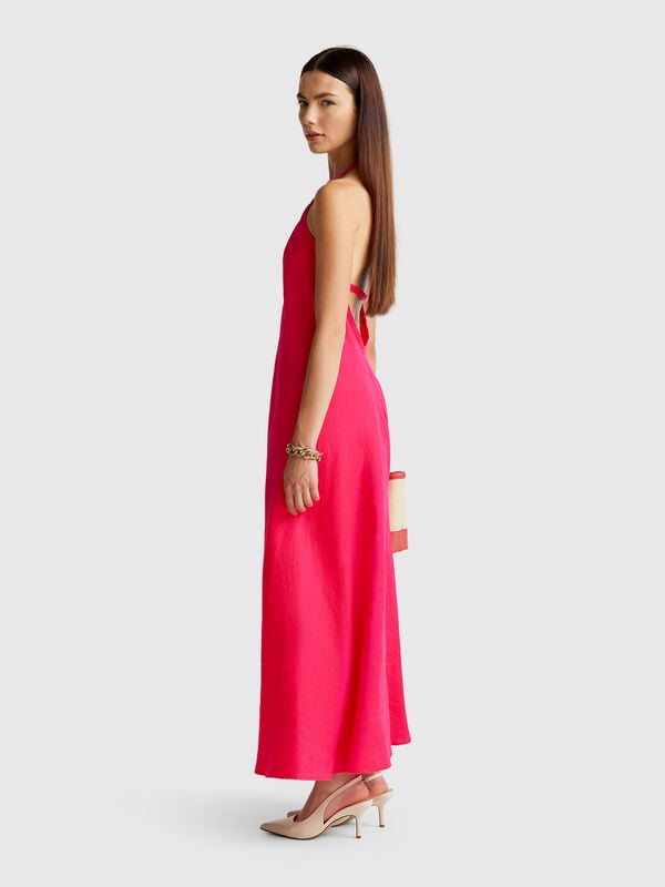 Robe longue en pur lin Femme