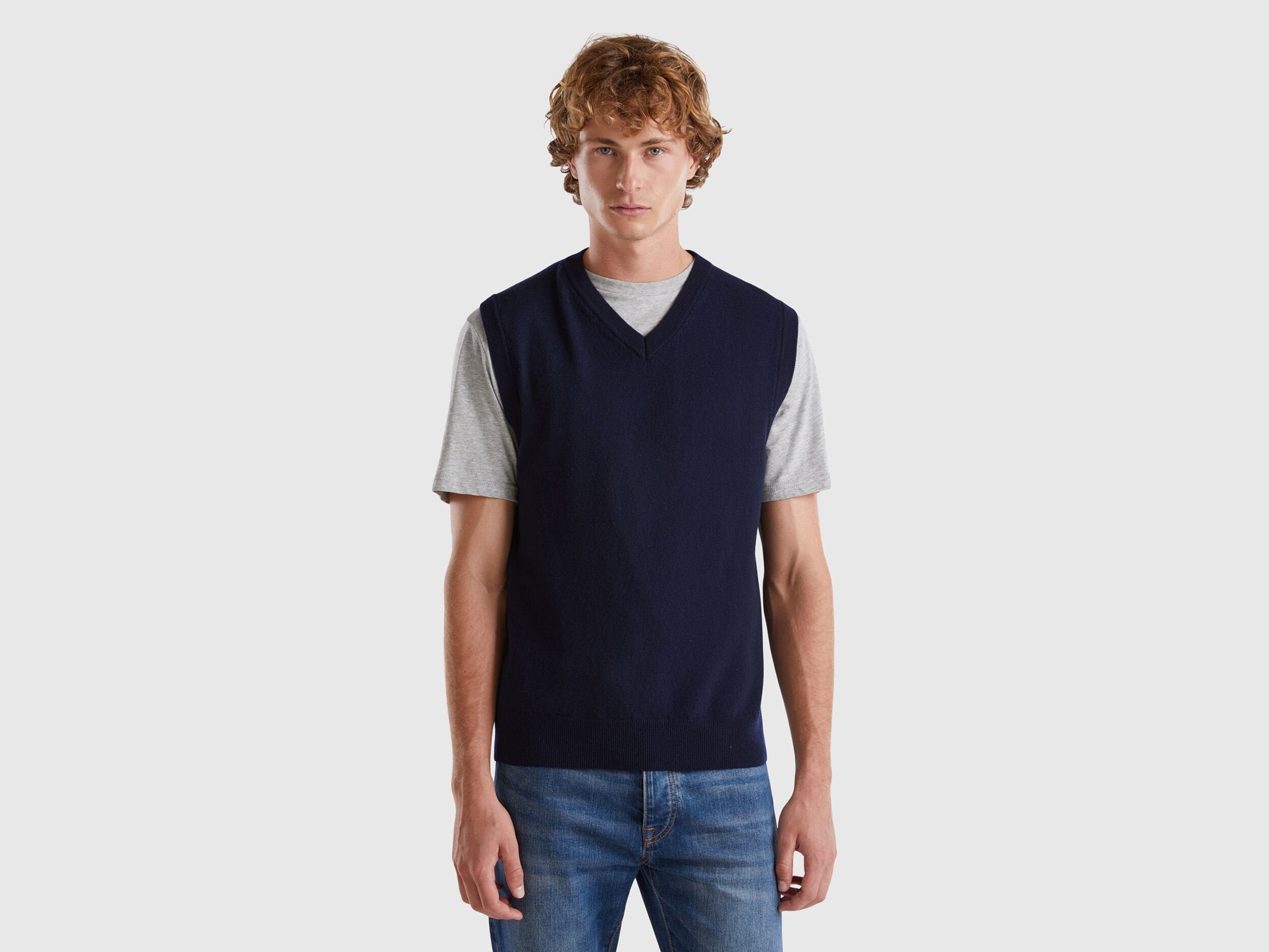 Pull en maille Homme Nouvelle Collection 2024 Benetton
