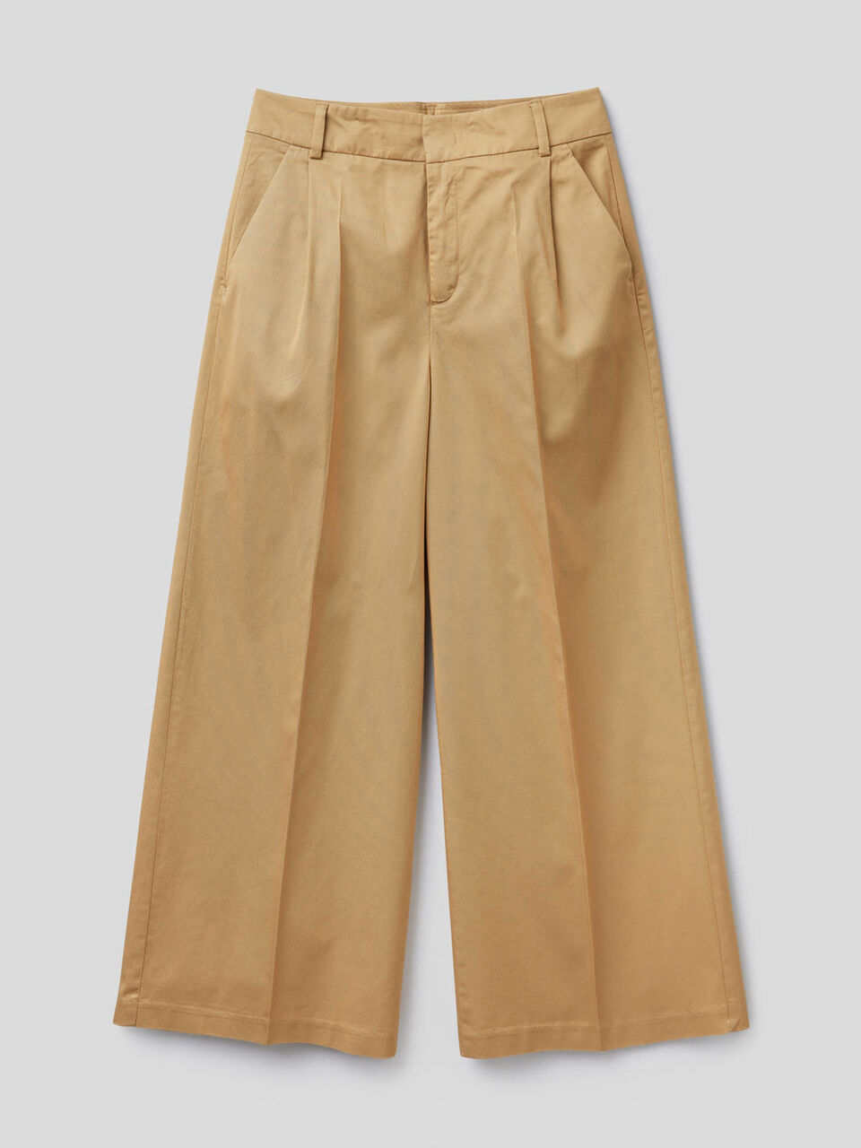 Pantalon à coupe ample avec pinces image number 1