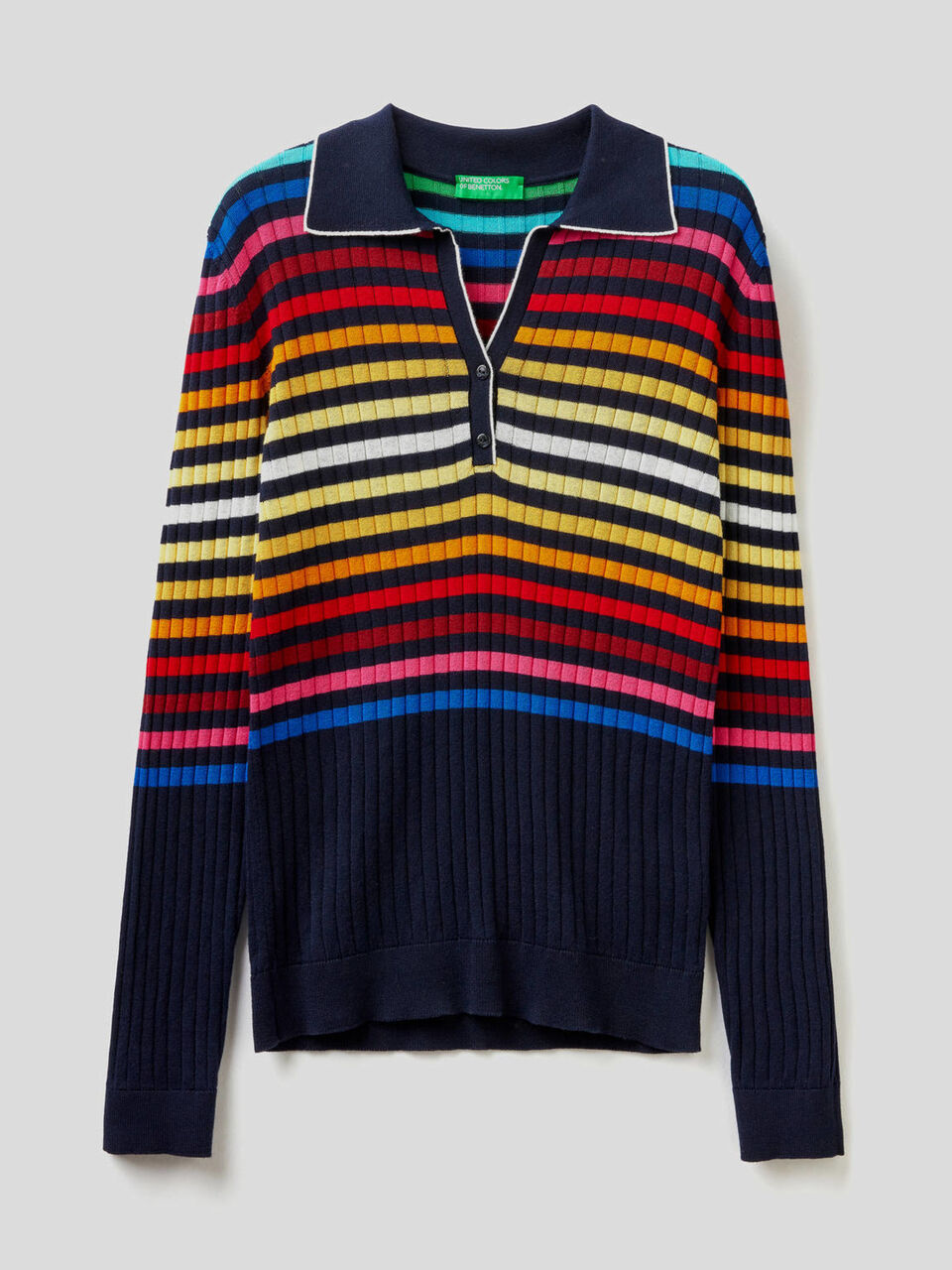 Polo multicolore en 100% coton image number 1