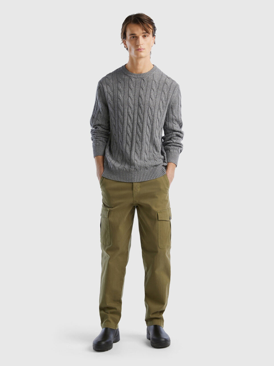 Pantalon cargo chino on sale homme