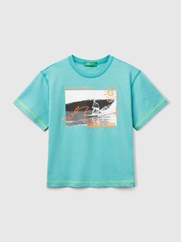 T-shirt à détails fluo Garçon