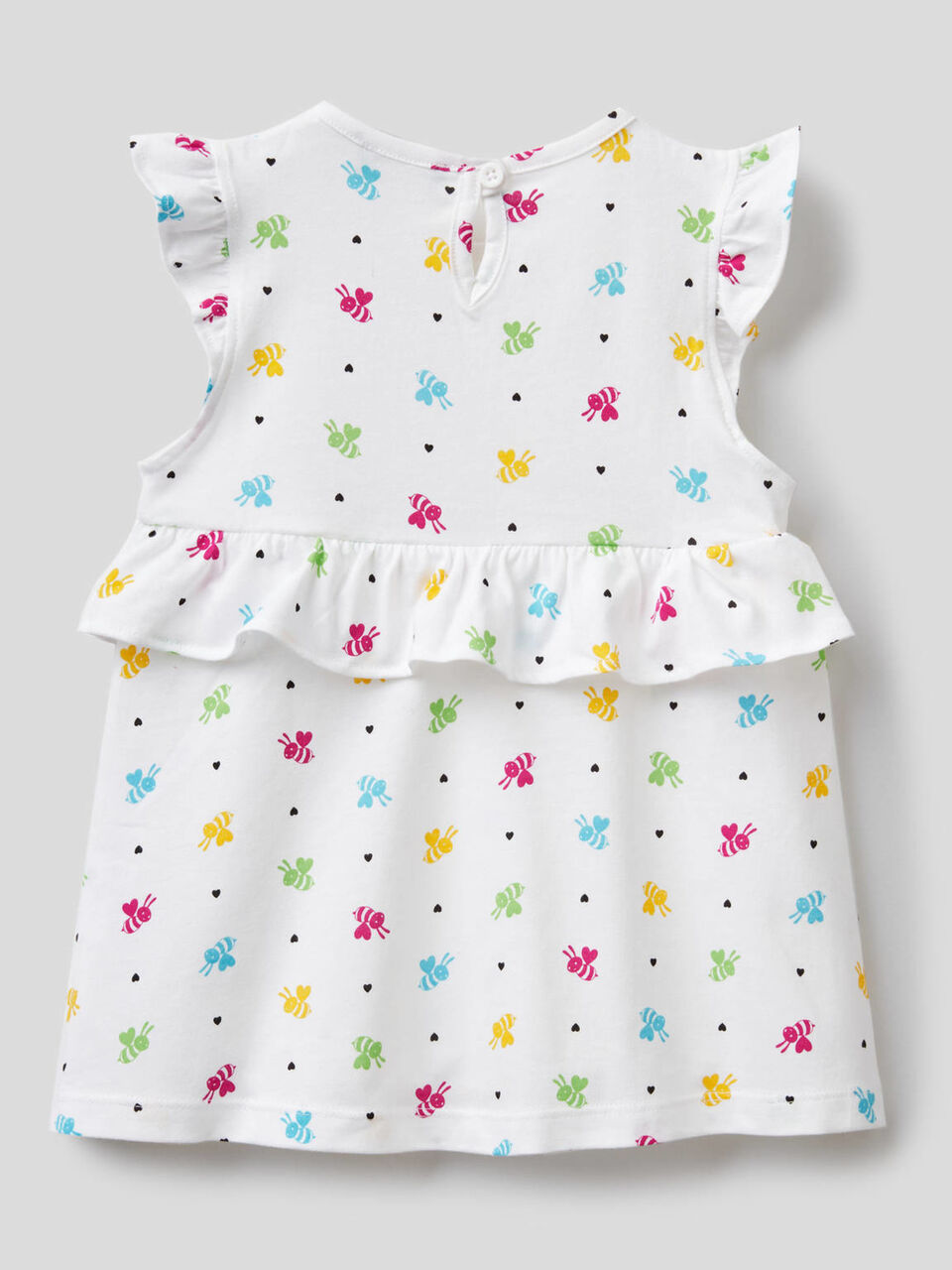 Robe en 100% coton avec volant image number 2