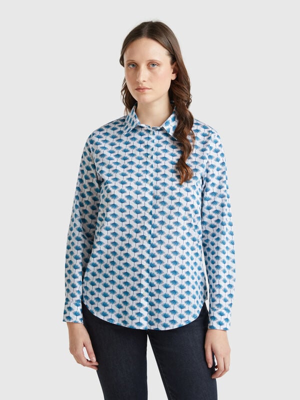 Chemise blanc foncé à motif Femme