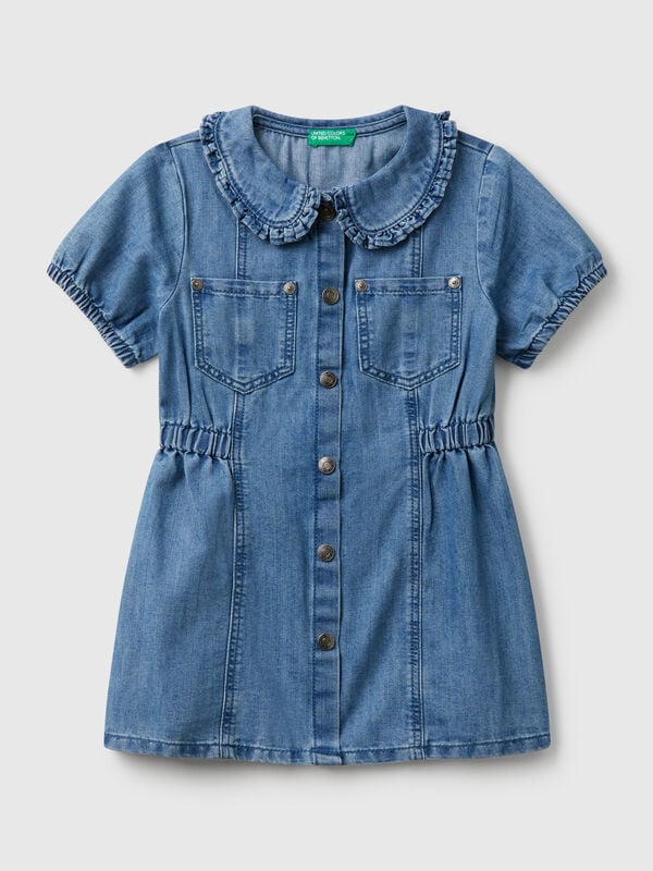 Robe à col chambray Filles