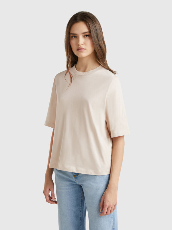T-shirt boxy 100 % coton Femme