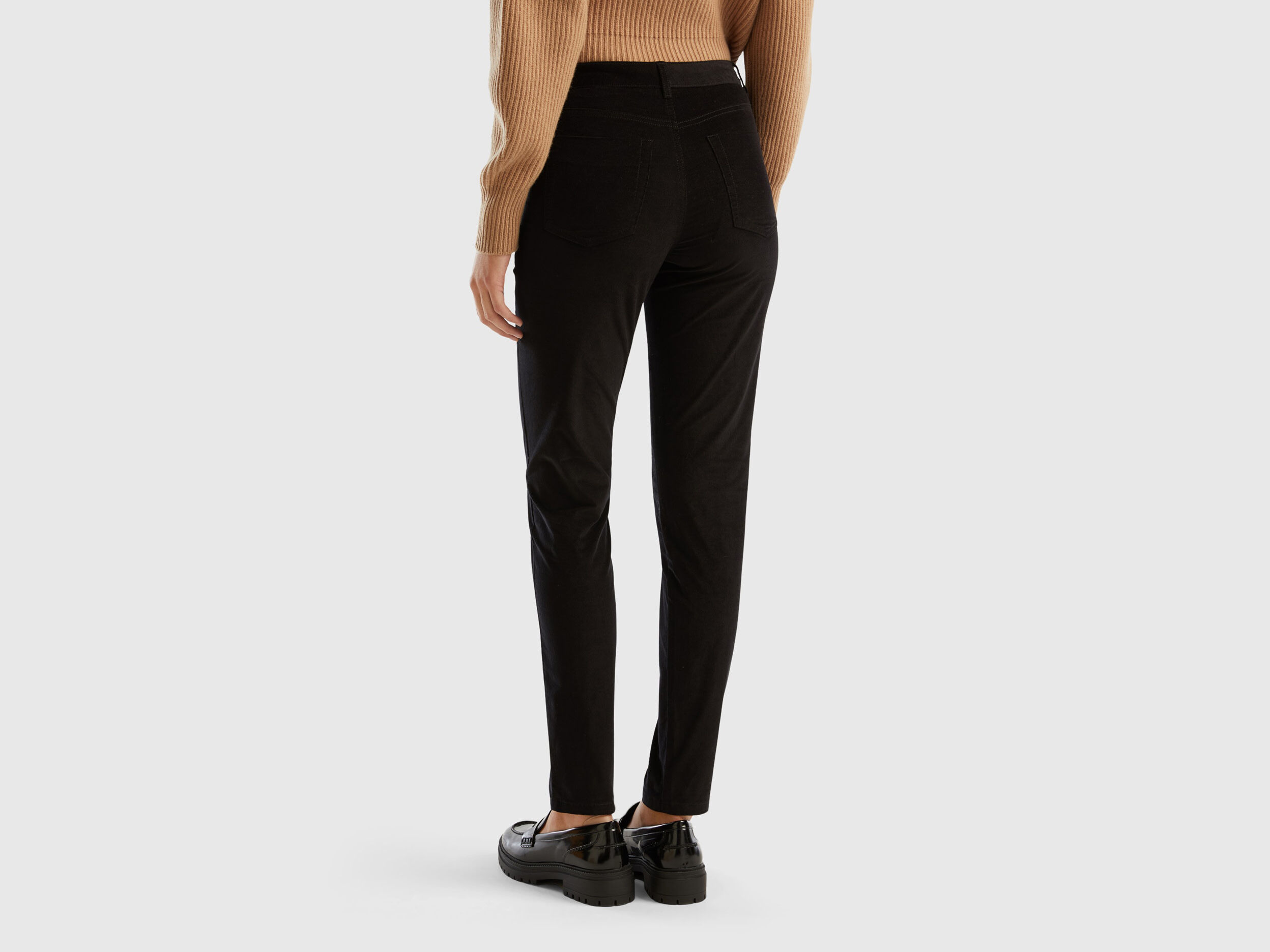 Pantalon velours online femme noir