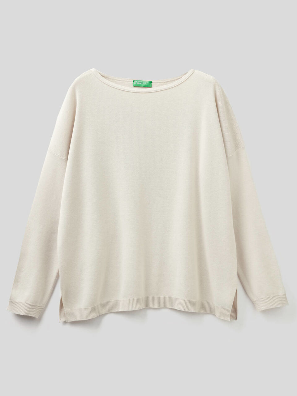 Pull en coton avec encolure ronde image number 1