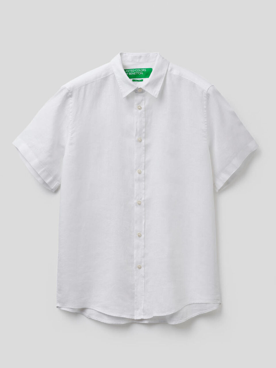 Chemise à manches courtes 100% lin image number 1