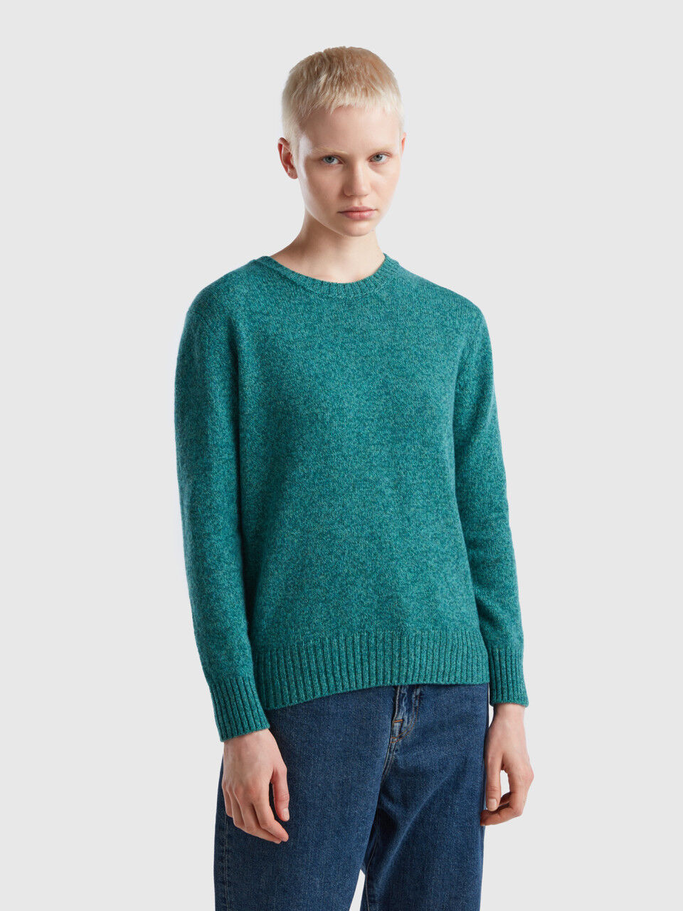 Pull laine sales femme benetton