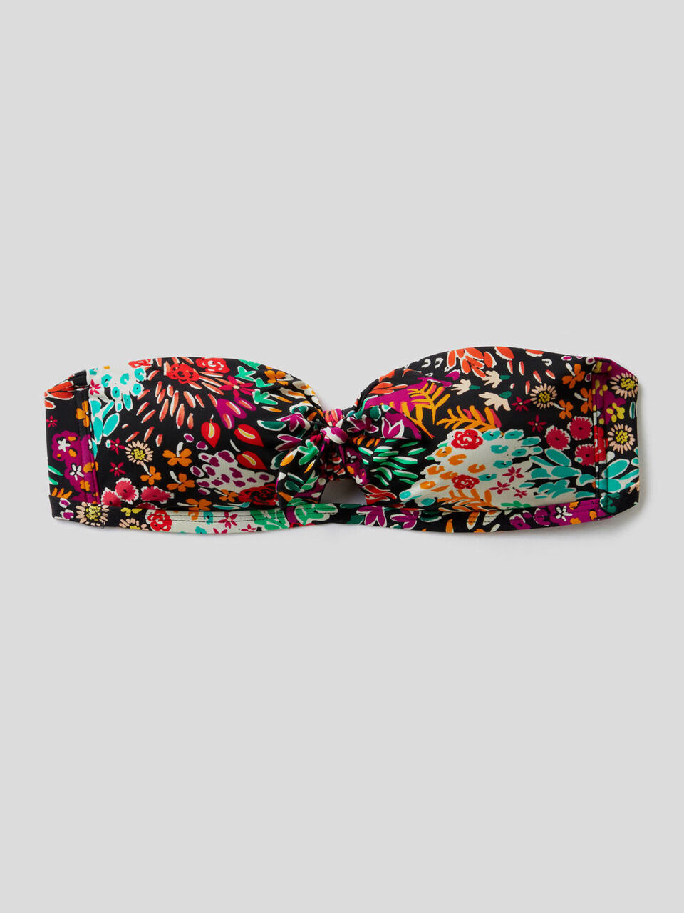 Bandeau de maillot de bain à motif tropical image number 1