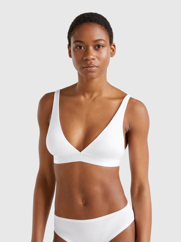 Soutien-gorge triangle en coton stretch Femme