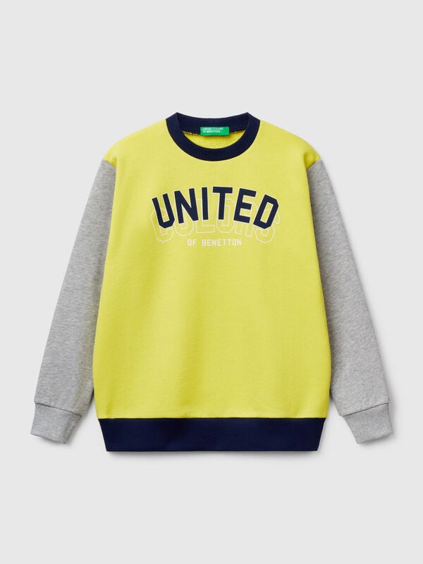 Sweat à imprimé en pur coton Garçon