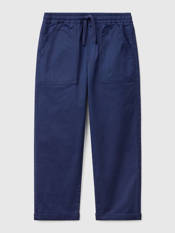 Pantalon de jogging en coton extensible avec cordon de serrage Garçon