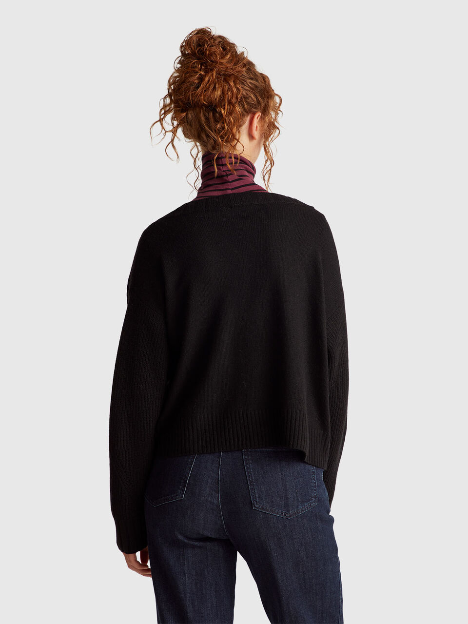 V NECK SWEATER L/S Femme image number null