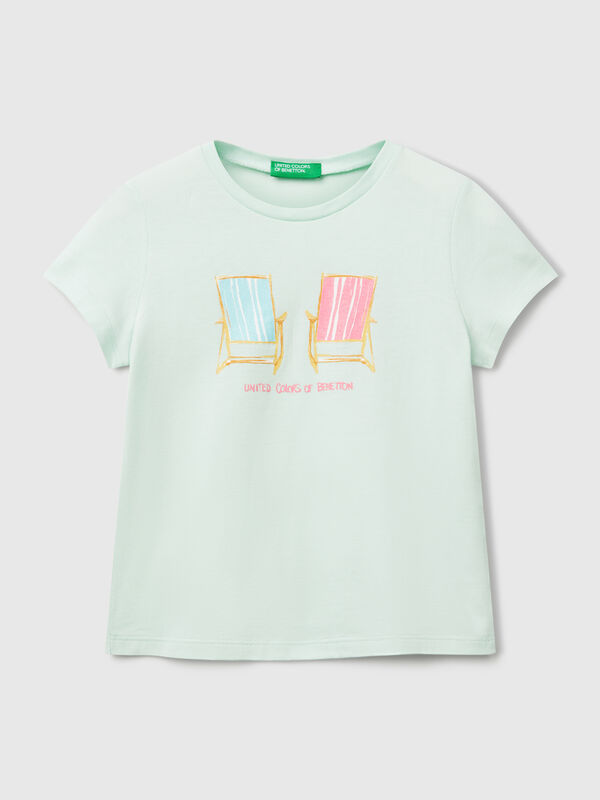 T-shirt coupe classique à paillettes Filles